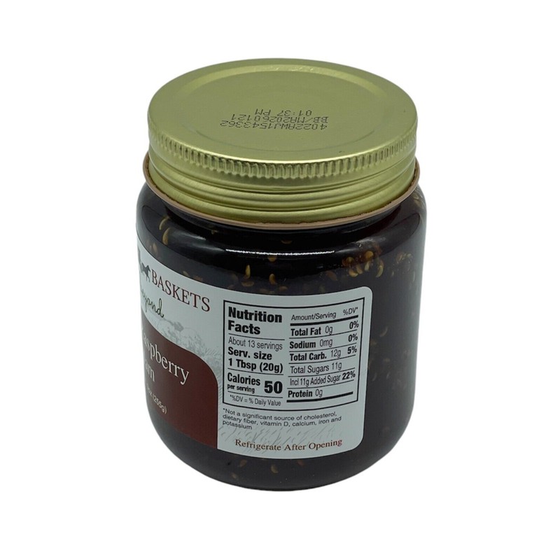 Amish Red Raspberry Jam Non GMO Vegan All Natural -