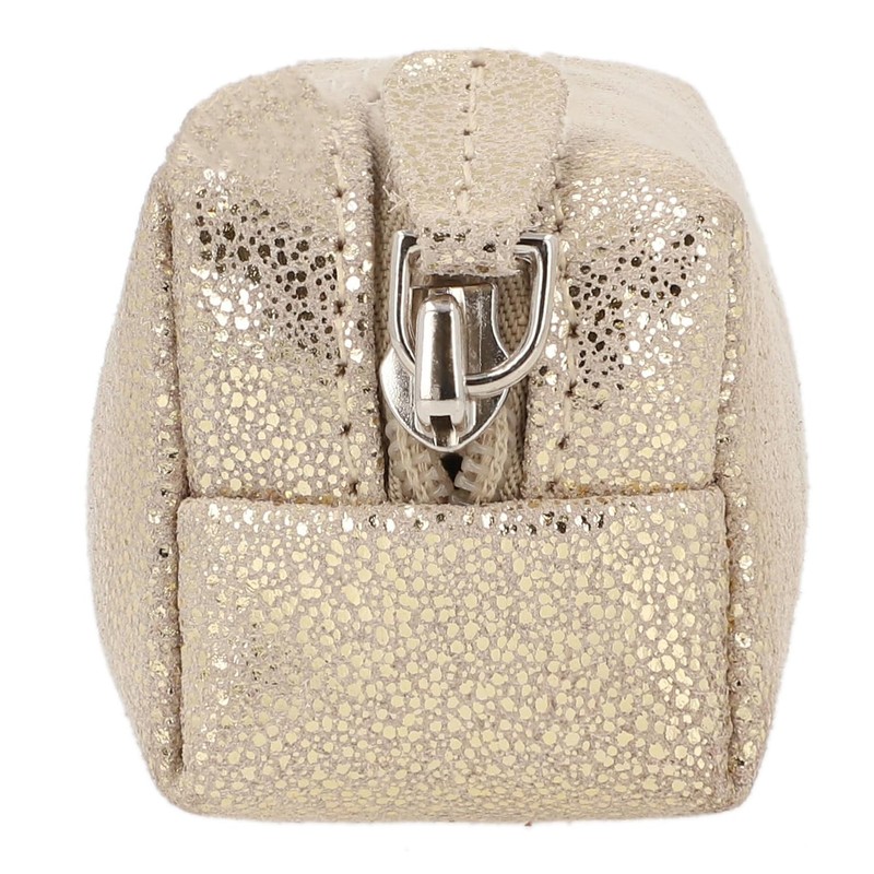 Gusti Addison Leather Pencil Case Silver Leather