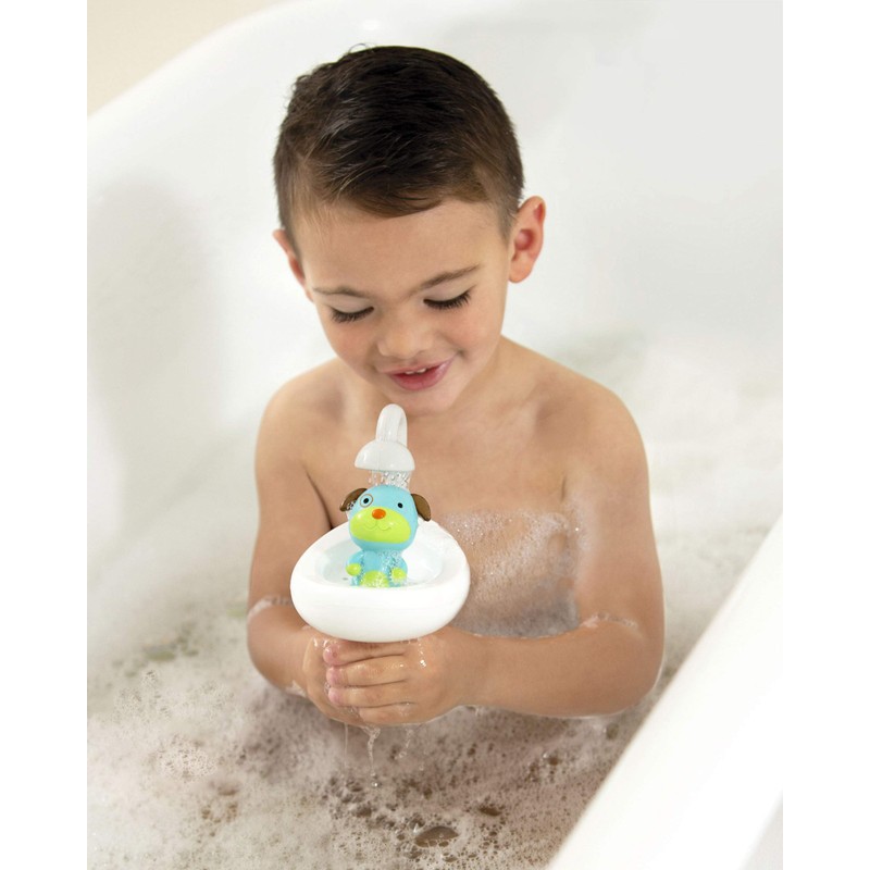 Skip Hop Zoo Squeeze & Shower Dog Bath Toy