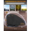 Small Mini Excavator Cover, 420D Waterproof Zippered Storage Cover |