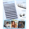 TOOCHUNAG Spider Lash Clusters Breeze Wispy Cluster Eyelash Extensions Fluffy