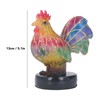 Stained Resin Rooster Table Lamp Night Light LED Animal Night