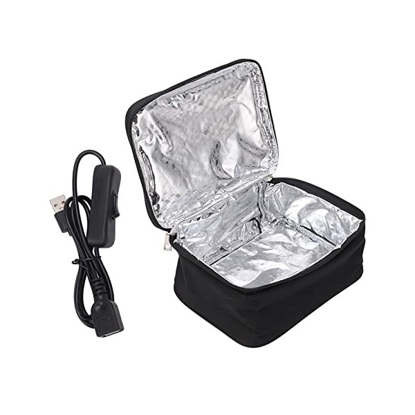 Horno Portátil, Calentador de Alimentos Portátil, Lonchera Eléctrica con Calefacción,