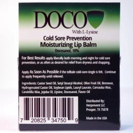 Bálsamo Labial Docoshield Con Docosanol Y Lisina (paquete De                                                                                          