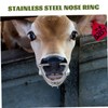 BESPORTBLE Cattle Nose Ring Plier Durable Stainless Steel Nose Ring
