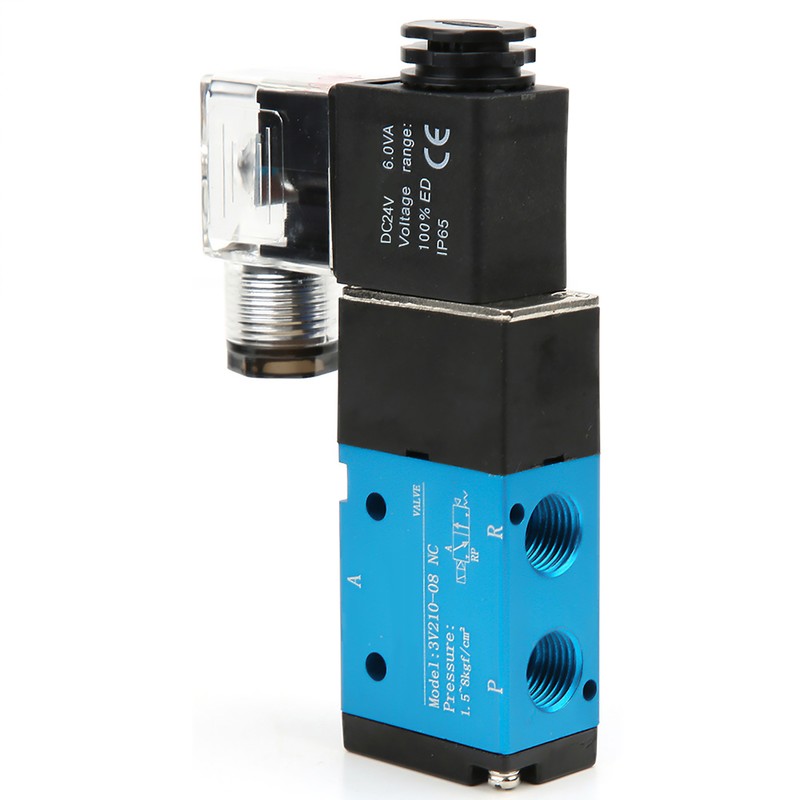 3V210-08 2 Position 5 Way Solenoid Valve PT1/4in 1.2MPa 170Psi