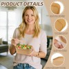 DeziWood 50 Pack 35 oz Paper Food Containers with Lids,