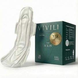 Compresas posparto y nocturnas con pH 4.5 (XXL 42 cm) - 17 veces más secas que el algodón orgánico. 100% Bio-Silk PLA para piel sensible, sin necesidad de rehumectación, máxima absorción con a
