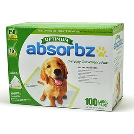 Absorbz Optimum Training Pads for Dogs, 100 ct. Large 24"x24" Pads