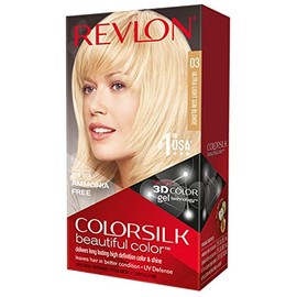 Revlon ColorSilk Hair Color, 03 Ultra Light Sun Blonde 1 ea (Pack of 4)
