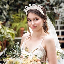 Bride to Be Headband and Veil, Stag Night Women, JGA Accessories Women, Bride to Be Headband, Pearl Headband for Bridal Shower, Engagement, Bachelorette Party