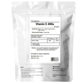 Premium - Vitamin E 400iu Capsules x 180 - Anti-Oxidant, Gluten Free, Dairy Free, Highly Absorbable, Skin Support