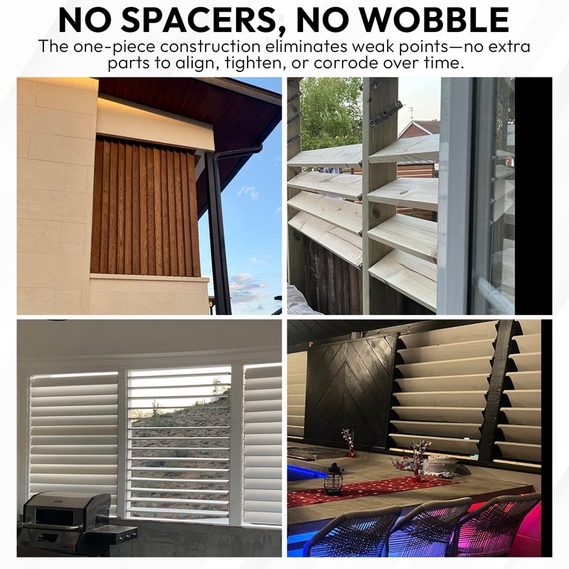 Decorex Hardware Heavy Duty Stainless Steel Louvers Hardware Kit -