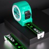 10M/32.8ft Tape Measure, Width 25mm Fluorescent Transparent Steel Precision Measuring