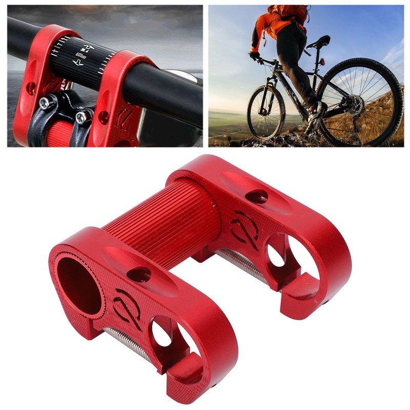Bicycle Double Stem Riser 25.4MM Folding Bike Aluminium Alloy Adjustable