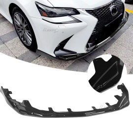 MQ For 2016-2020 Lexus GS350 GS450H JDM Style Gloss Black Front Bumper Lip Splitter