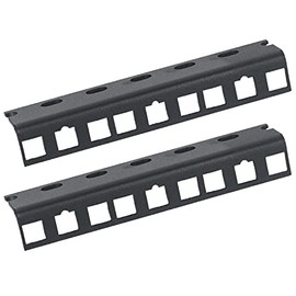 HMF 66803-02 Rack Rail for Server Cabinets | Pack of 2 | 10 Inch | 3U | Black