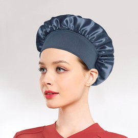 Silk Bonnet - Satin Sleep Cap for Girls and Ladies, 3 Pieces, Hair Protector (AU, Alpha, One Size, Style1)