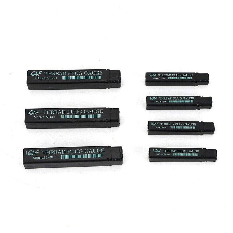 Metric Thread Plug Gauge Kit, TBVECHI 7 Pcs Metric Thread