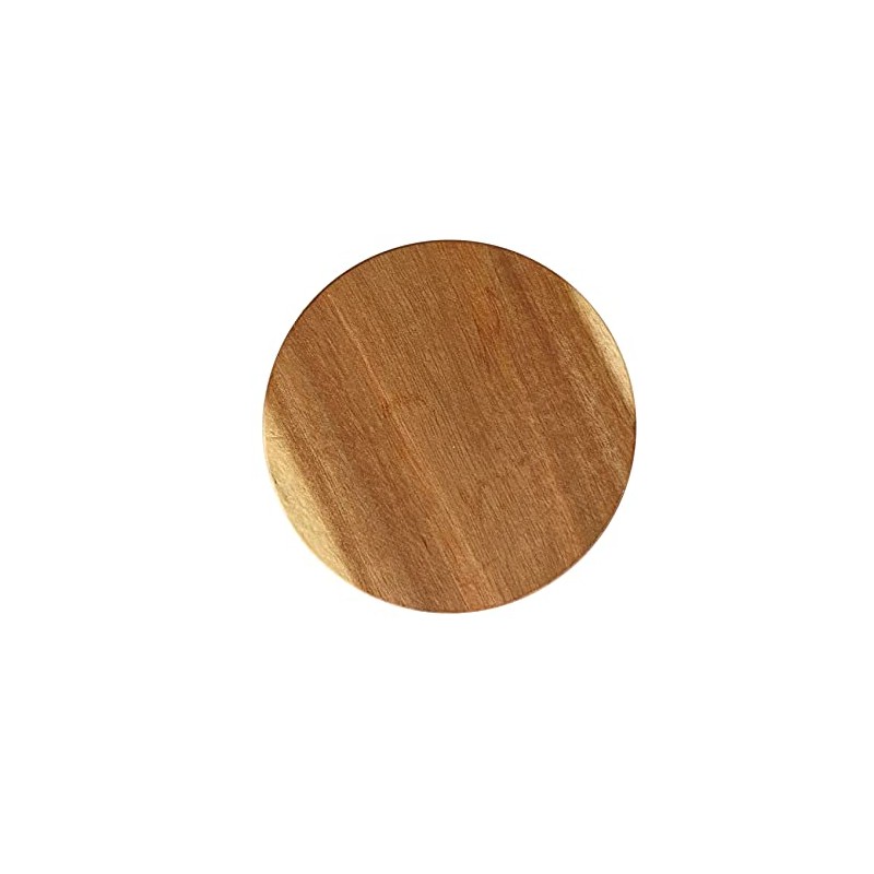 12 Pack Acacia Wood Drink Coasters, 3.74 Inch Round Wooden