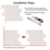 Alwayspon 10Pcs 3D Self-Adhesive Subway Tile, Beige Peel and Stick