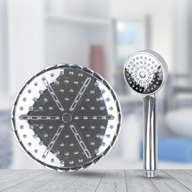 sunflower head round silver set/bath