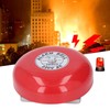 Fire Alarm Bell Electric Metal Round 6in 95db 220V Accessory