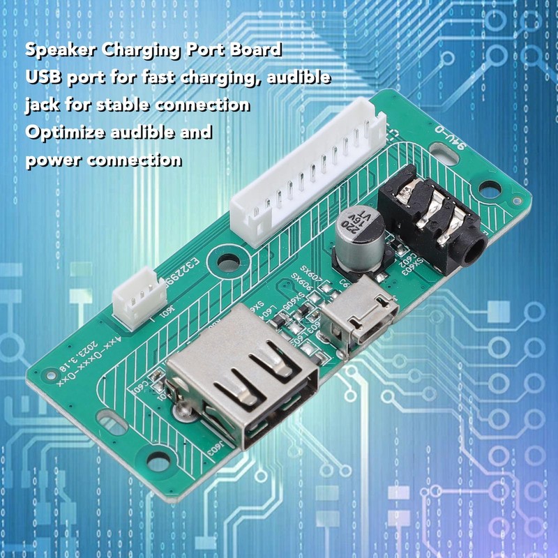 Speaker Charging Port Module USB and Audible Jack Quick Charging
