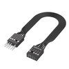 9 Pin Motherboard Front Audio Extension Cable 20cm(7.9in) Male to
