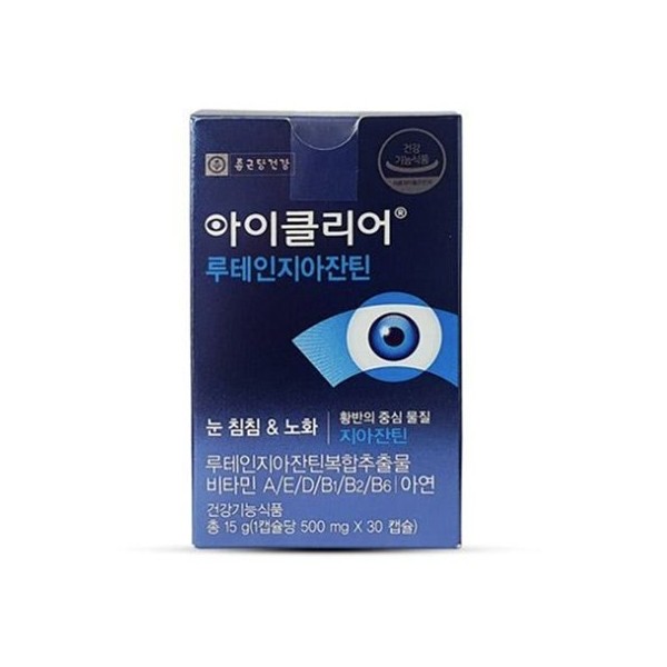 iClear Zeaxanthin 500mg 30 capsules x 15 / 아이클리어 지아잔틴