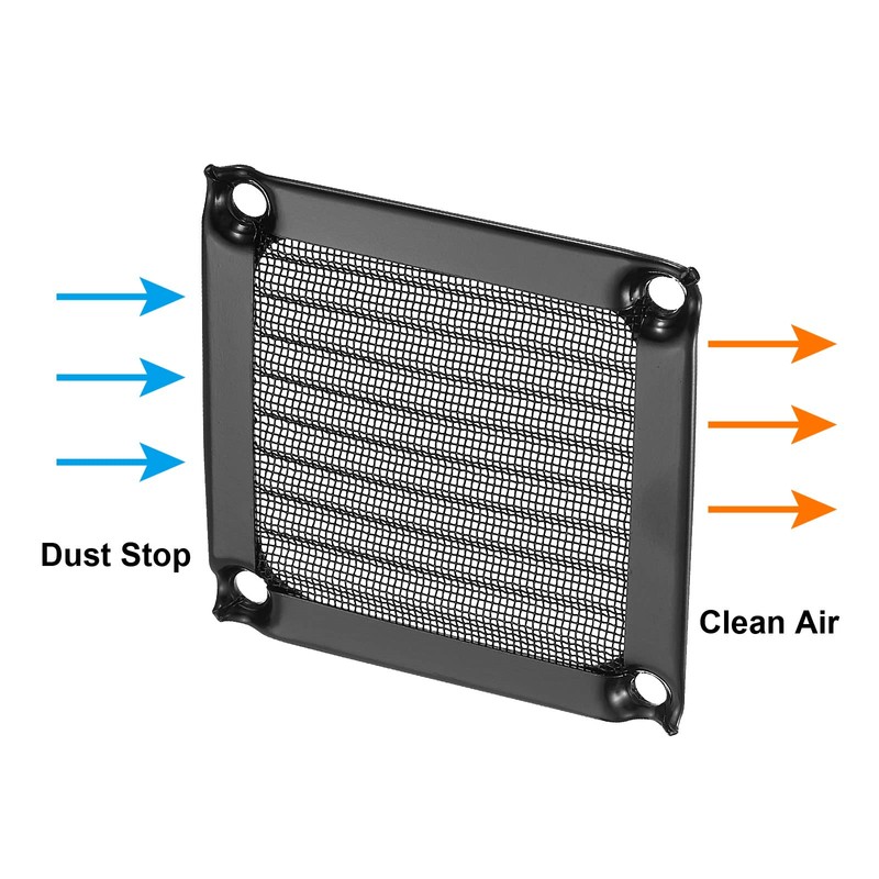 PATIKIL 60 mm Fan Filter Grille with Screws 2 Pack