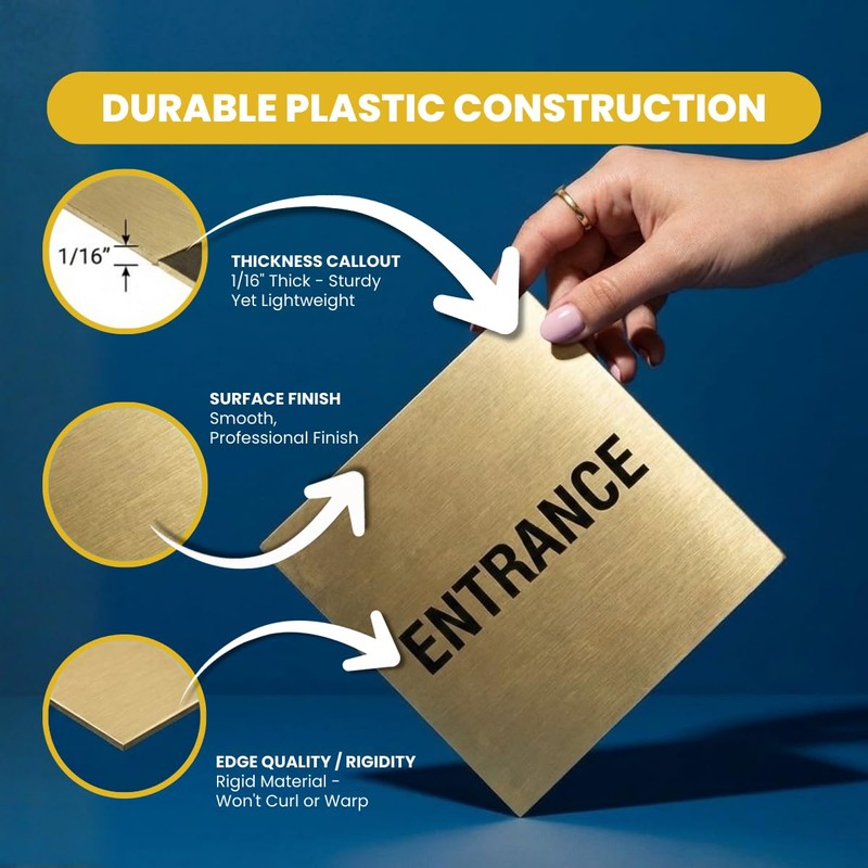 Fancy EXIT Sign (Black) - Large 1 Pack