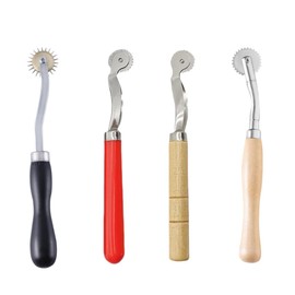 GYWHOOFT Tracing Wheel Sewing Tool,4PCS Tracing Wheel Sewing Tool Needle Point Tracing Wheel Stitching Wheel Tool,Tracing Wheel Sewing Patterns Tool for Leathercraft Professional Stitch Marking Spacer