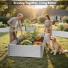 OZMSHF 2 Pack Tall 8FT Raised Beds for Gardening, Corrugated