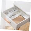 NUOBESTY Stackable Storage Bins 5pcs Drawer Classification Boxes Dividers Transparent