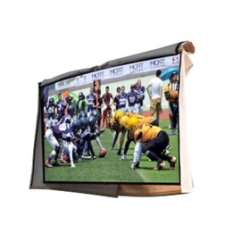 acoveritt Outdoor 60"-65" TV Set Cover,Scratch Resistant Liner Protect LED Screen Best-Compatible with Standard Mounts and Stands (Beige)