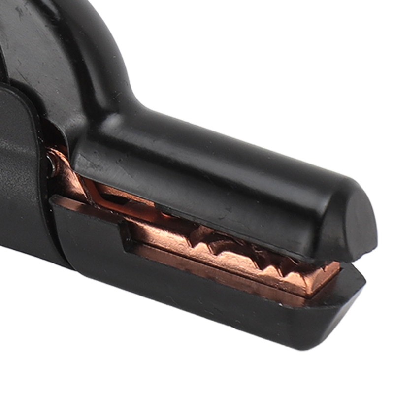 800A Welding Electrode Holder, Copper Clamp with Insulated Handle, Groove