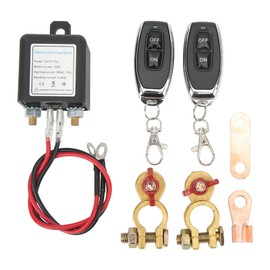 HEITIGN Interruptor de Desconexión de la Batería del Coche Interruptor de Corte de Energía con Terminal de Cobre de Control Remoto para Automoción(#1)