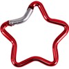 4Pcs Silver Carabiner Clip Star Shaped Climbing Buckle Aluminum Alloy