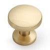 Amerdeco 10 Pack Brushed Brass Cabinet Knobs Single Hole Cabinet