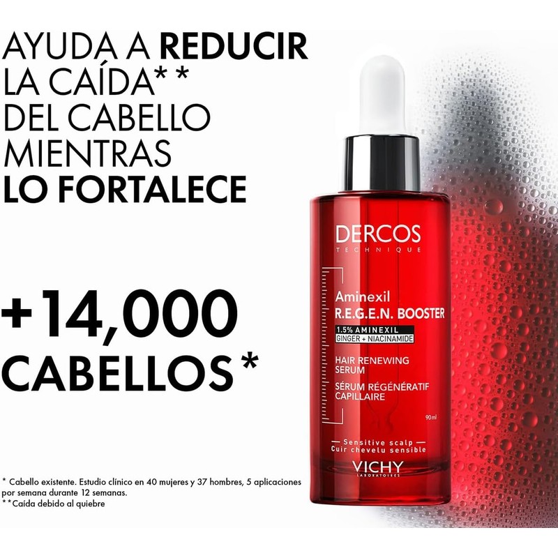 Vichy Dercos R.E.G.EN Booster Sérum Capilar Anti-Caída Dermatológico 90ml