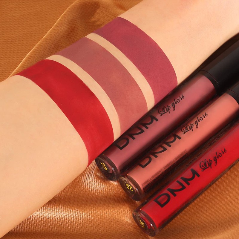 3 Colours Matte Liquid Lipstick Waterproof Durable Liquid Lip Gloss