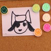 24 Smiley Face Decorative Push Pins, Cute Bulletin Board Push