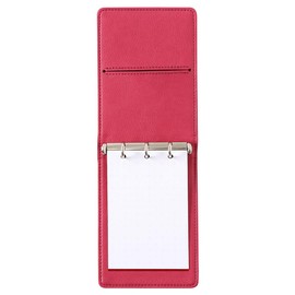 Rodia cf11ogz03-pk Mini 3-Hole Personal Organizer (4.3 x 3.1 inches (11 x 8 cm), Ring Diameter 0.4 inches (11 mm), PU Leather Vive, Pink