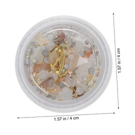 WOONEKY Nail Charms for Acrylic Nails 3d Flower Decorations for Diy Manicure Fashion and Elegant 4 Boxes