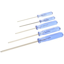 ENGINEER 5 piece metric hex screwdriver set (ball tip) 1.5mm 2.0mm, 2.5mm, 3.0mm & 4.0mm (hex end drivers). dk-03