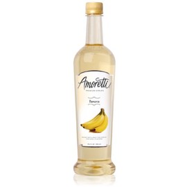 Amoretti Premium Syrup, Banana, 25.4 Ounce (Pack of 12)