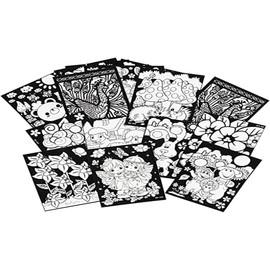 Creativ 23351 Velvet Pictures, Size 25x19 cm, 16 asstd, Black