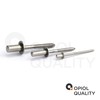 OPIOL QUALITY® Sealing Blind Rivets with Flat Head, Grooved Rivet
