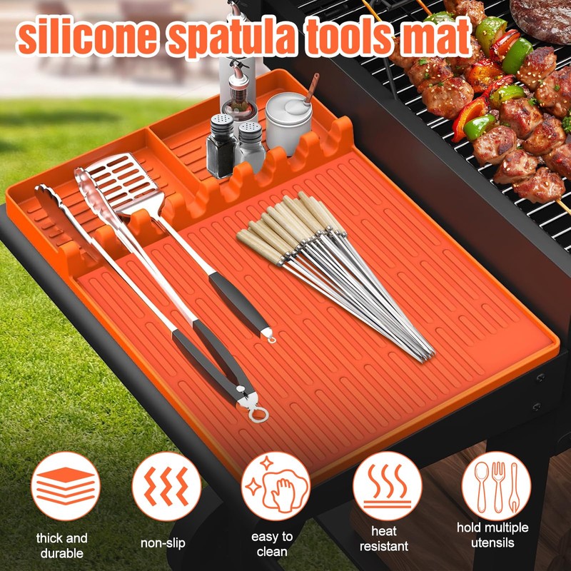 Full-Edge 22" Blackstone Silicone Griddle Cover, with 16" Silicone Spatula